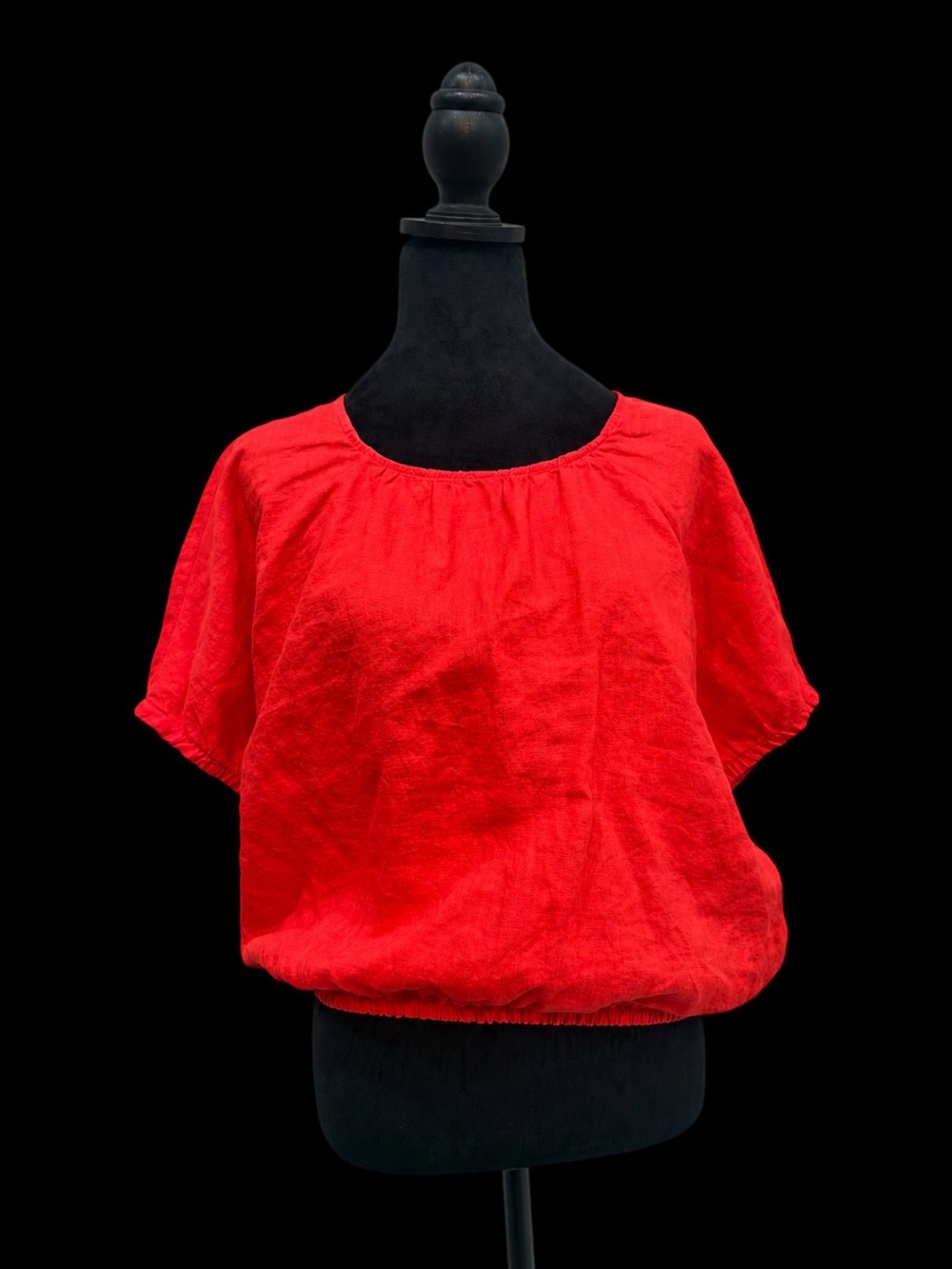 ❤️ Joie Red 100% Linen Blouse – Size Medium